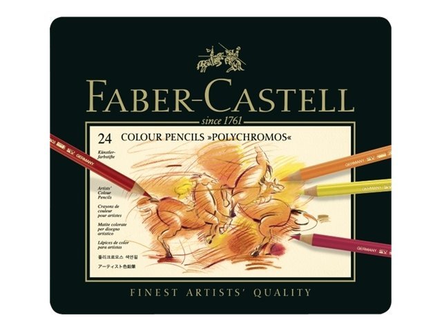 FABER-CASTELL POLYCHROMOS Buntstifte farbsortiert, 24 St. FABER-CASTELL POLYCHROMOS Buntstifte farbsortiert, 24 St.