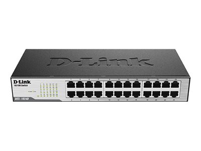 D-LINK DES-1024D 24-Port Fast Ethernet Switch RJ?45 ?Auto Uplink Full-Duplex bis zu 200Mbit/s D-LINK DES-1024D 24-Port Fast Ethernet Switch RJ?45 ?Auto Uplink Full-Duplex bis zu 200Mbit/s