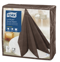 TORK Servietten LinStyle® Premium kakao 1-lagig 39,0 x 39,0 cm, 50 St.
