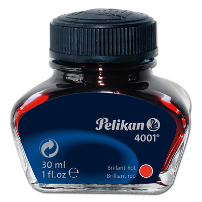 Pelikan Tintenfass 4001 brillantrot 30,0 ml, 1 St