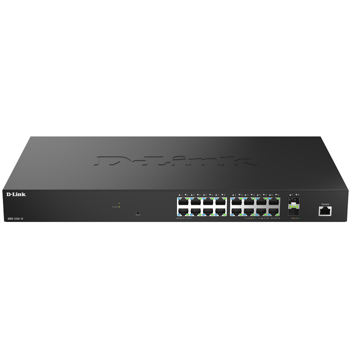 DLINK DMS125018E 18Port MultiGigabit Smart Managed Switch 18x 25G MultiGigabit 2x 10G SFP