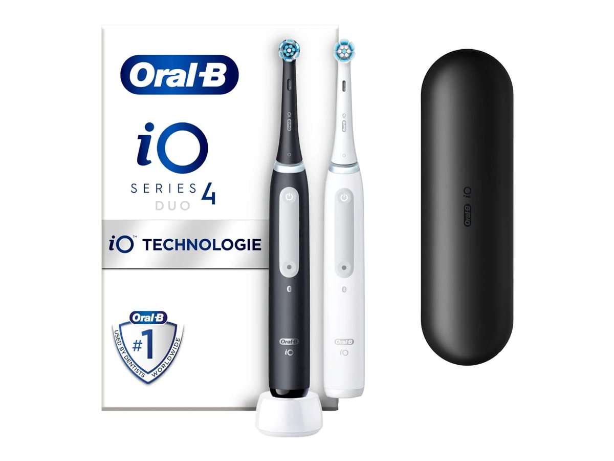 Braun Oral-B iO Series 4 Duo Matt Black/Quite White