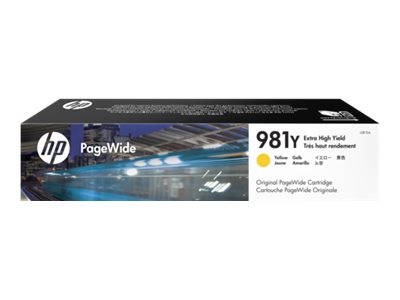 HP 981Y original Extra High Yield Yellow PageWide Cartridge L0R15A HP 981Y original Extra High Yield Yellow PageWide Cartridge L0R15A