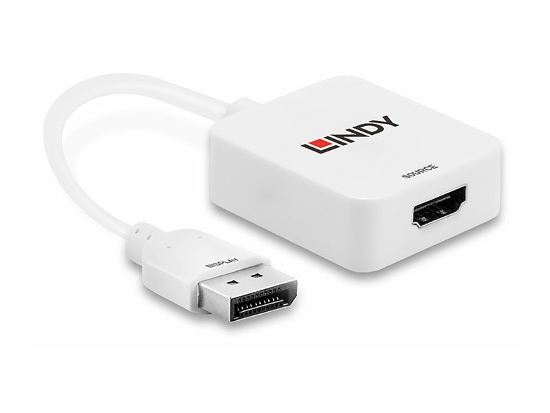 LINDY Konverter HDMI auf DisplayPort bis 4K / 3840x2160. HDMI 2160p30 und DVI 1920x1200, DP 1.2a kompatibel LINDY Konverter HDMI auf DisplayPort bis 4K / 3840x2160. HDMI 2160p30 und DVI 1920x1200, DP 1.2a kompatibel