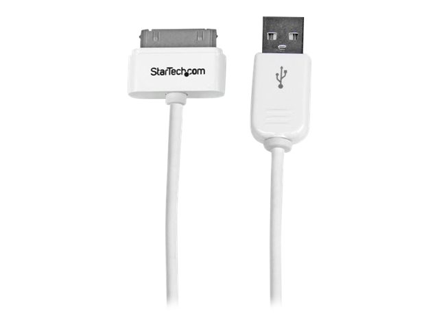 STARTECH.COM 1m USB iPhone / iPad und iPod Ladekabel - USB auf Apple 30 pin Dock Connector / Stecker Datenkabel - Weiss