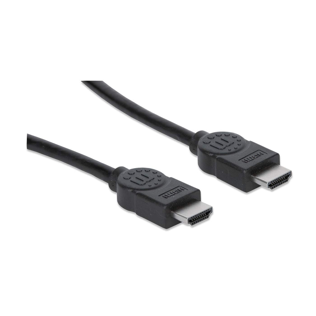 MANHATTAN High Speed HDMIKabel ARC 3D 4K30Hz HDMIStecker auf HDMIStecker geschirmt schwarz 1m