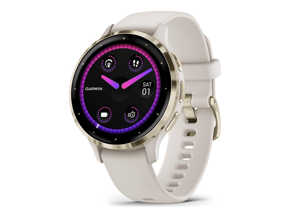 GARMIN Venu 3S Smartwatch elfenbein, softgold