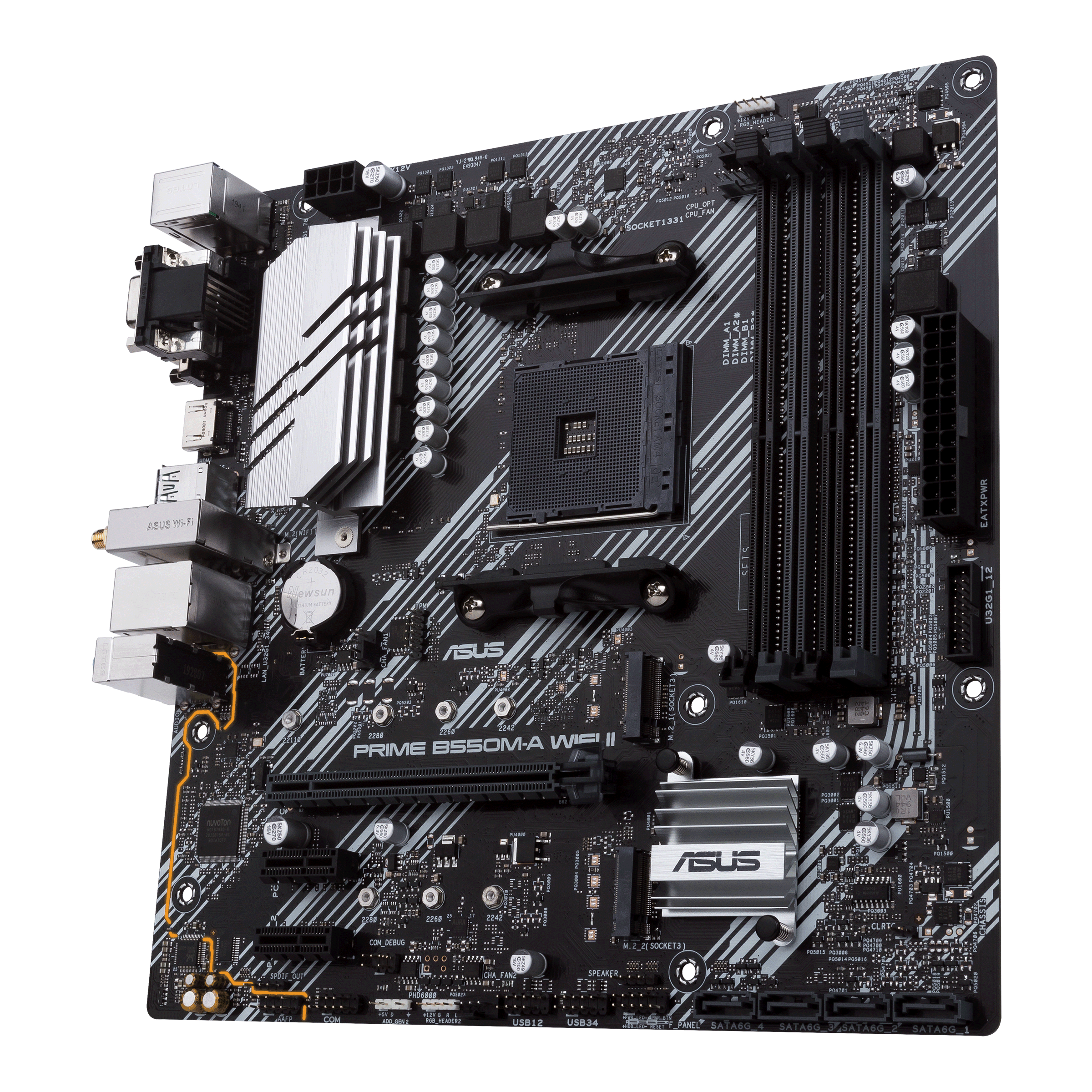 ASUS PRIME B550MA WIFI II AM4 mATX MB 4xDDR4 2xM2 4XSATA