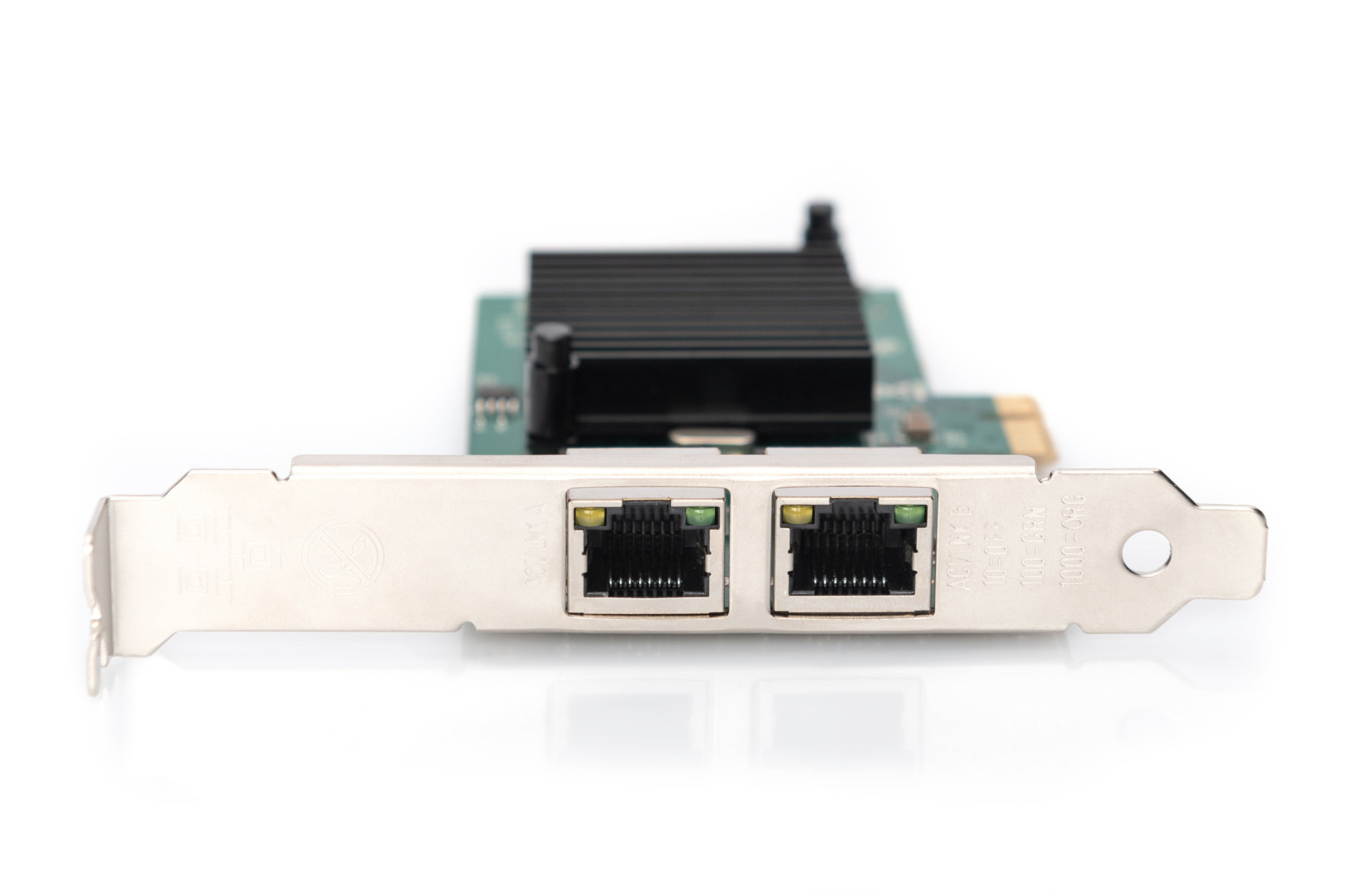 DIGITUS DN-10132 Gigabit Ethernet PCI Express Card 2-port 32-bit low profile bracket Intel chipset