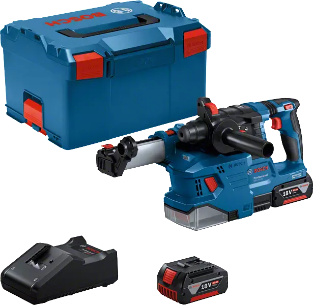 BOSCH Professional GBH 18V-22 Akku-Bohrhammer-Set 18,0 V, mit 2 Akkus