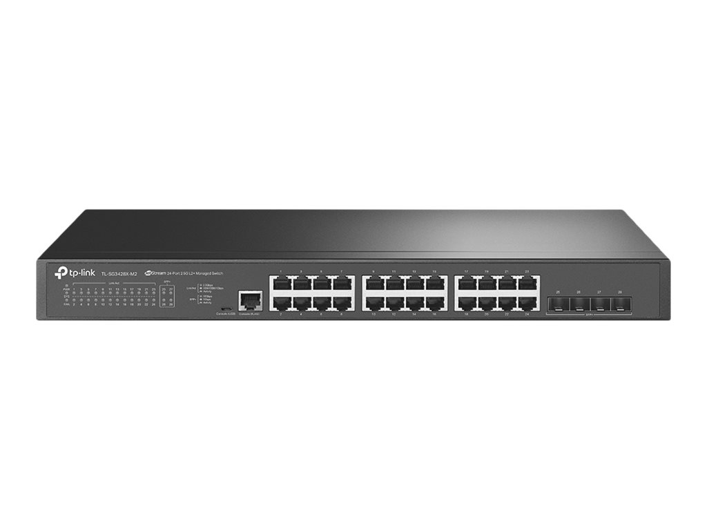 TP-LINK SG3428X-M2 Omada 24-Port 2.5GBASE-T L2+ Managed Switch with 4x10GE SFP+ Slots TP-LINK SG3428X-M2 Omada 24-Port 2.5GBASE-T L2+ Managed Switch with 4x10GE SFP+ Slots