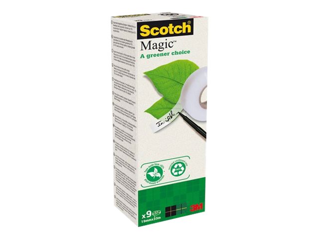 Scotch Magicâ„¢ Tape a greener choice Klebefilm matt 19,0 mm x 33,0 m 9 Rollen Scotch Magicâ„¢ Tape a greener choice Klebefilm matt 19,0 mm x 33,0 m 9 Rollen