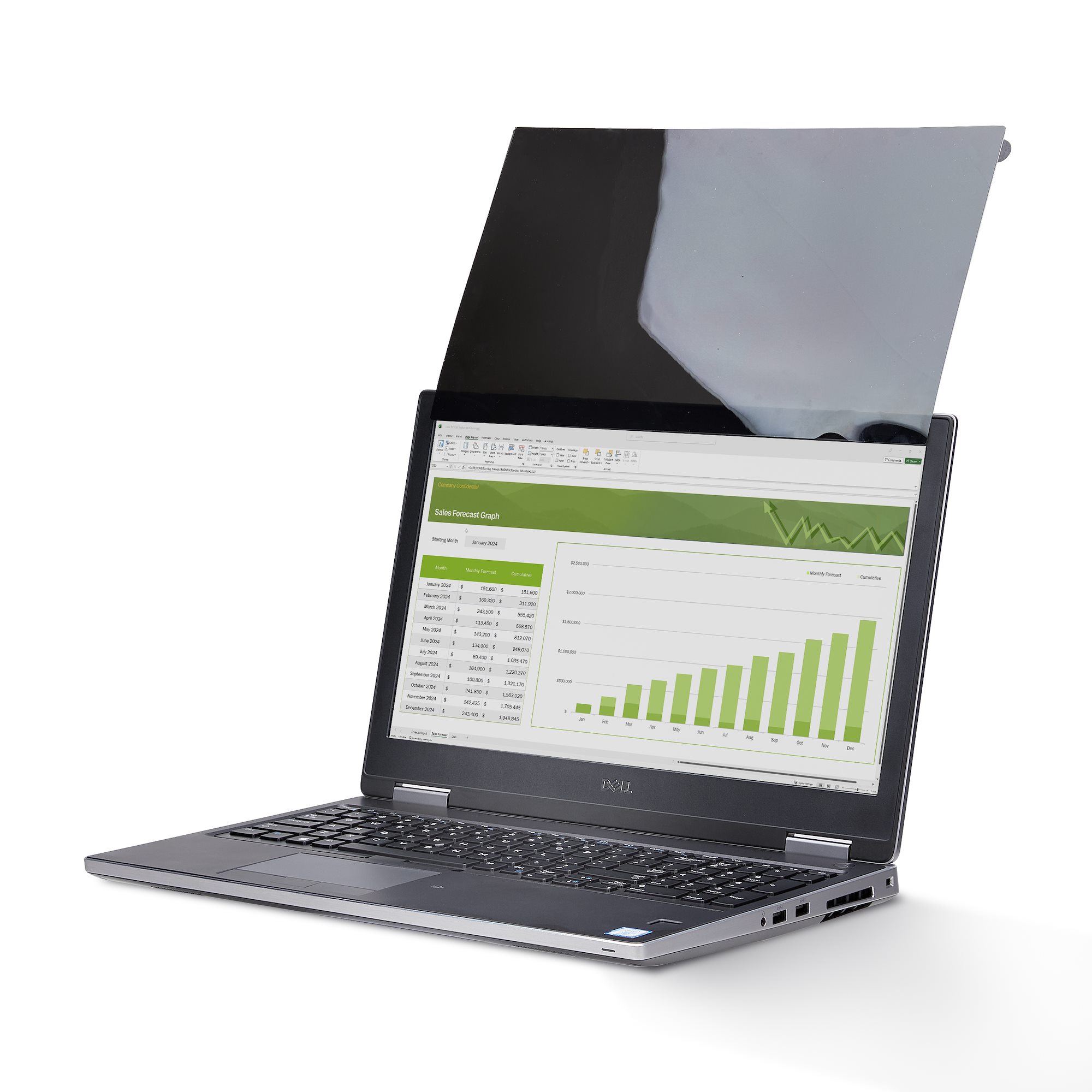 StarTech.com Privacy Screen 16-inch Touch Anti-Glare 51% Blue Light Reduction