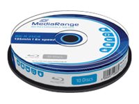 MediaRange Bluray BD-R 25GB 10pcs 6x