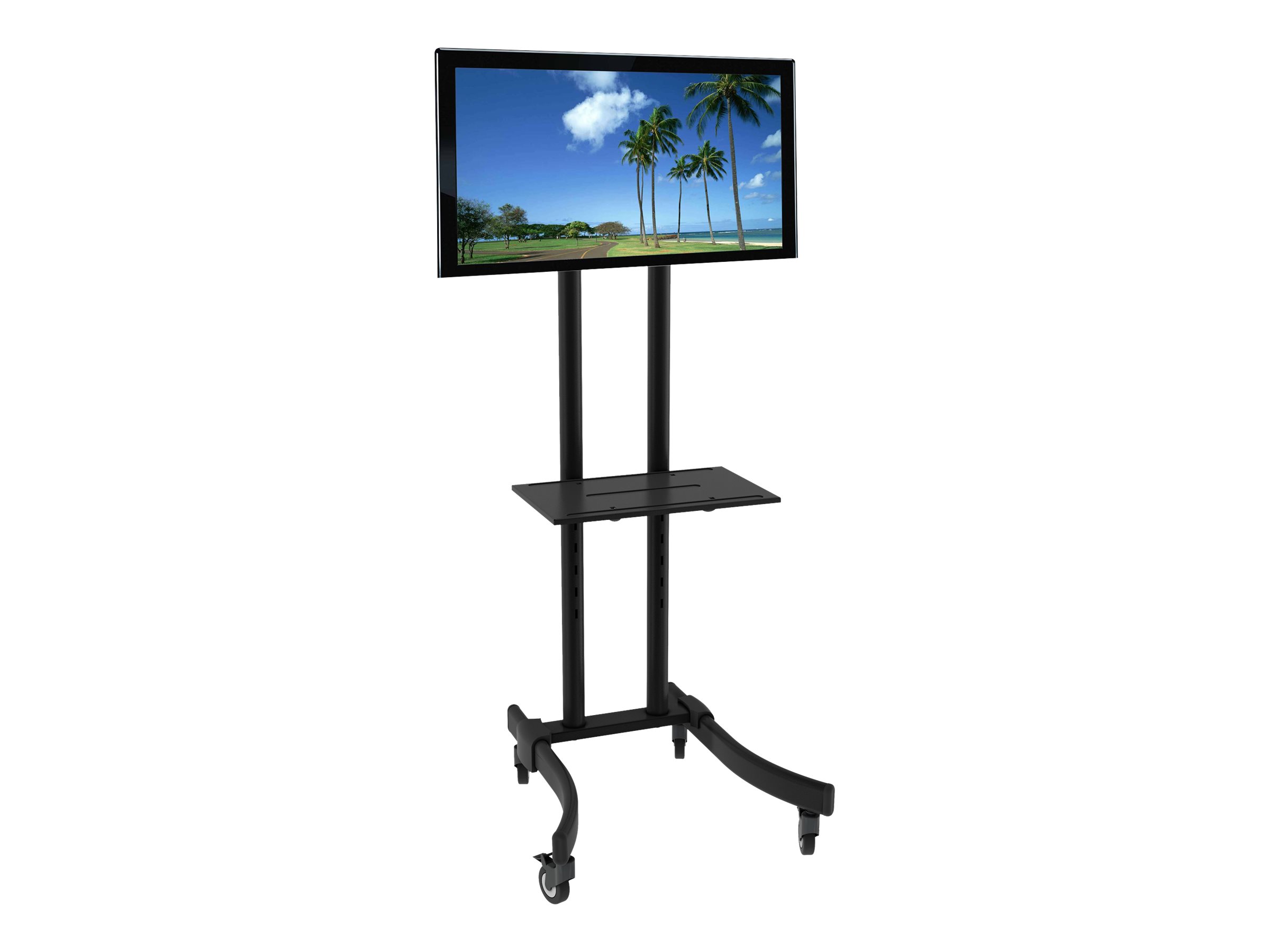 TECHLY TV Wagen fuer Displays Bildschirme LCD LED 81 bis 178cm 3270Zoll fuer Ihre Ausstattung bis 40KG VESA max 600X400
