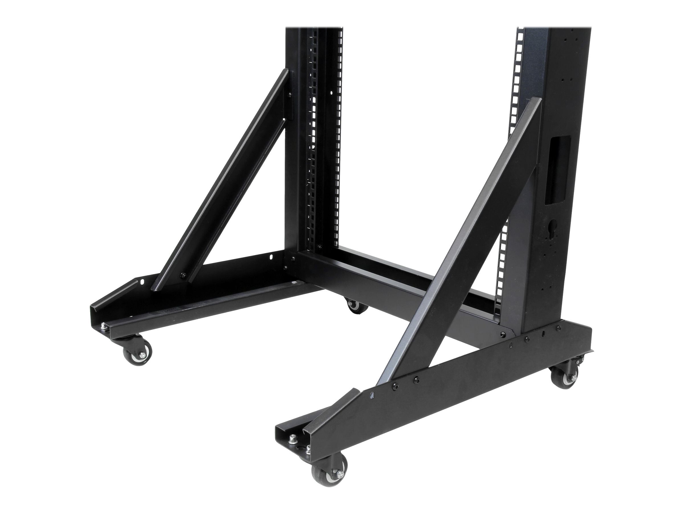 STARTECH.COM 2 Post Server Rack mit Rollen - stabile Stahl konstruktion - 42HE