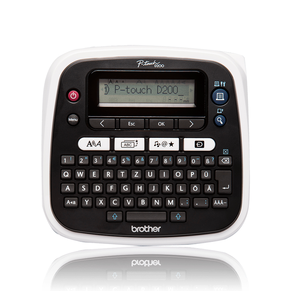 brother Ptouch D200BWVP Beschriftungsgerät schwarz, weiß