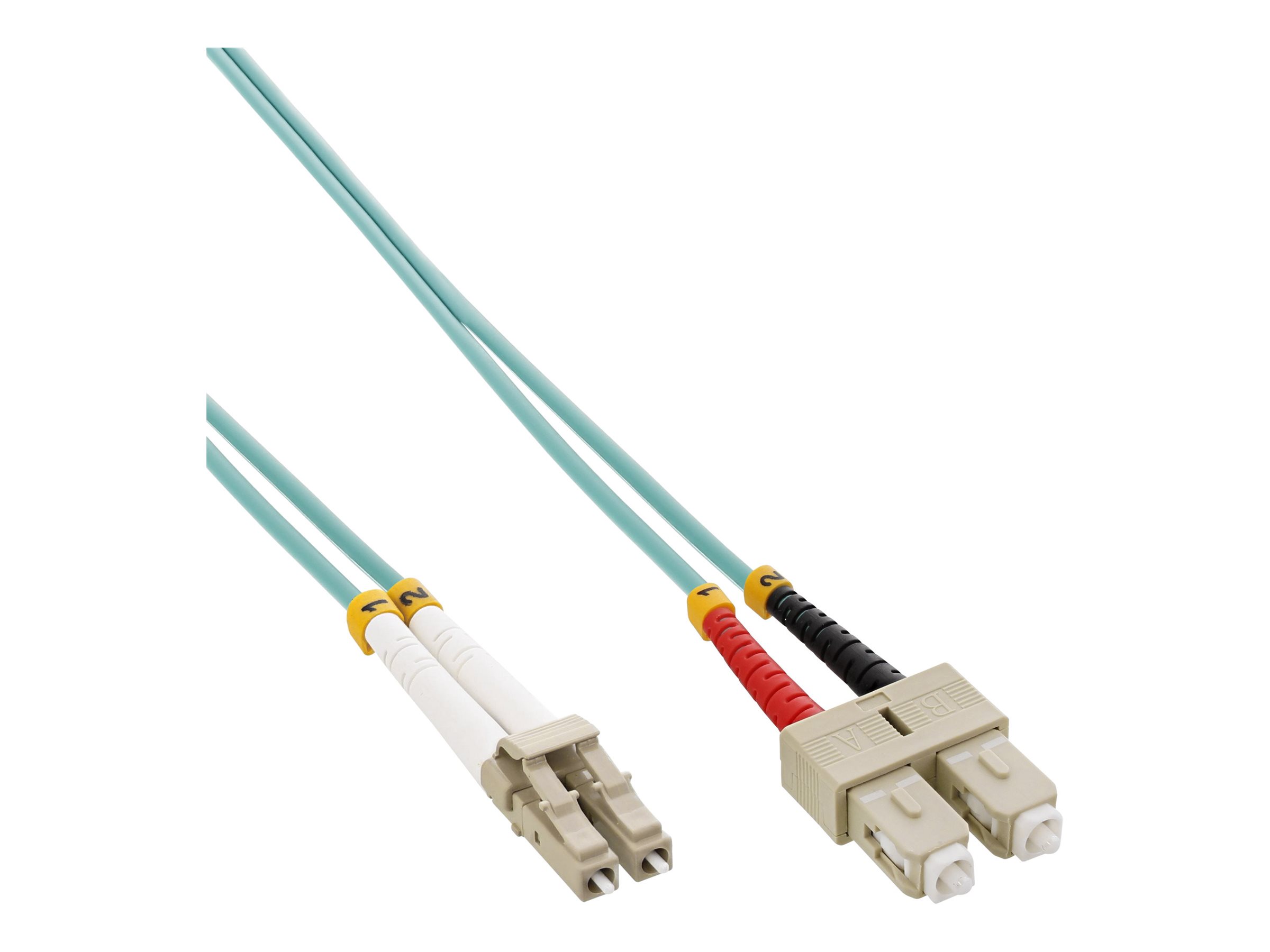 INLINE LWL Duplex Kabel LC/SC 50/125um OM3 5m INLINE LWL Duplex Kabel LC/SC 50/125um OM3 5m