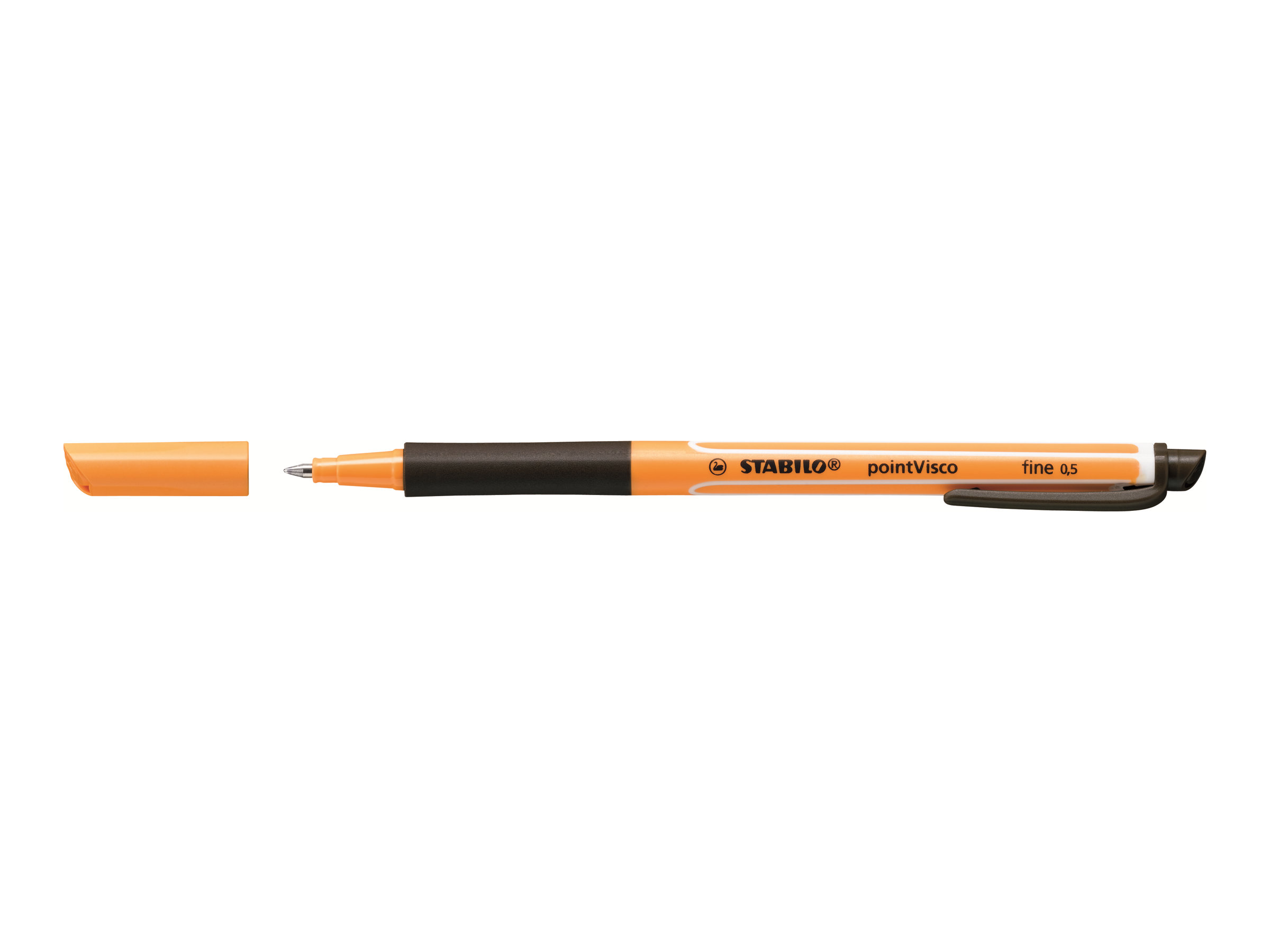 STABILO pointVisco Gelschreiber orange 0,5 mm, Schreibfarbe: schwarz, 10 St.