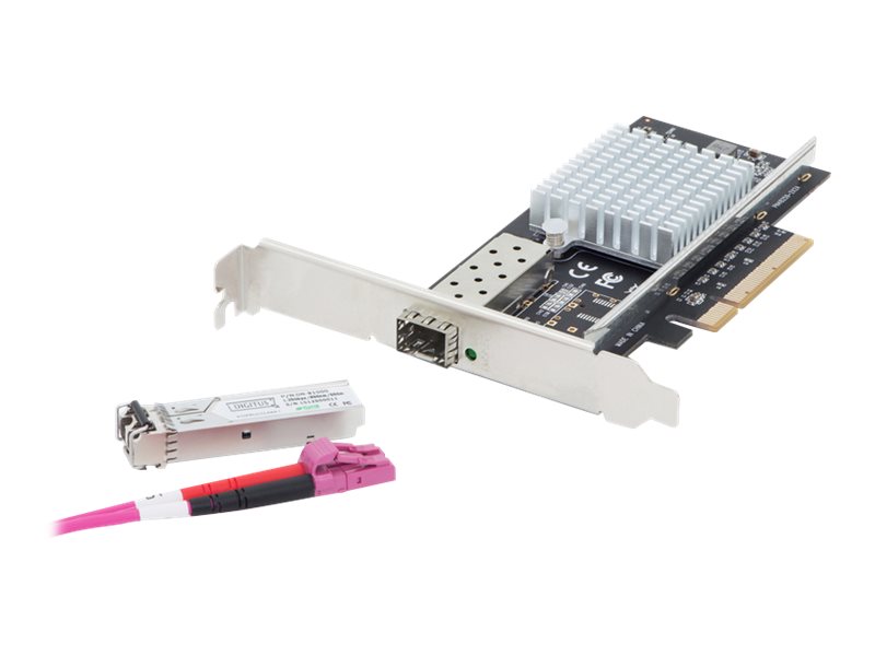 DIGITUS SFP 1 Port 10G PC/Expresskarte Intel JL82599EN Chipsatz Optical und Copper Module DIGITUS SFP 1 Port 10G PC/Expresskarte Intel JL82599EN Chipsatz Optical und Copper Module