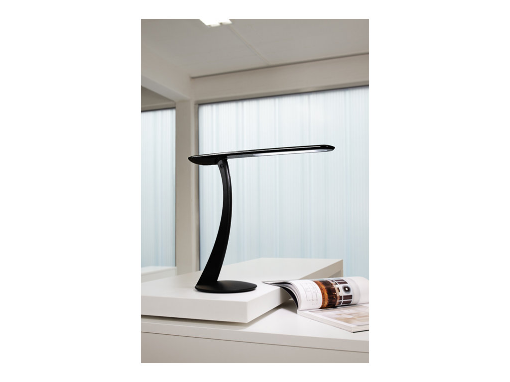 MAUL pearly colour vario LED Schreibtischlampe schwarz 4,1 W