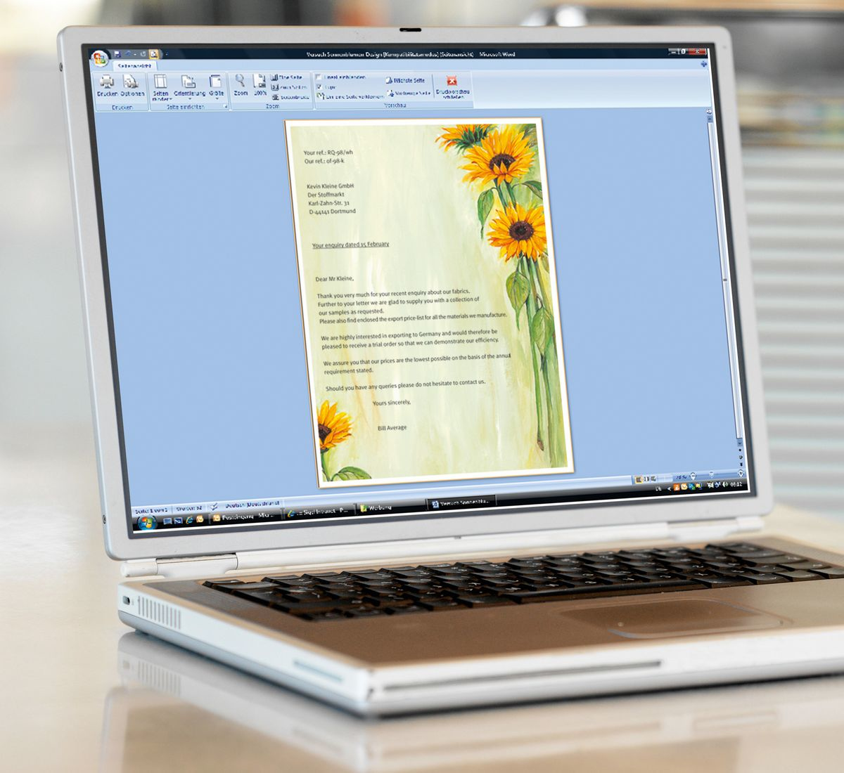 SIGEL Motivpapier Sunflower Motiv DIN A4 90 gqm 25 Blatt
