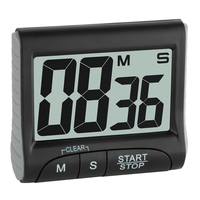 TFA Dostmann Digitaler Timer und Stoppuhr 38.2021.01 schwarz