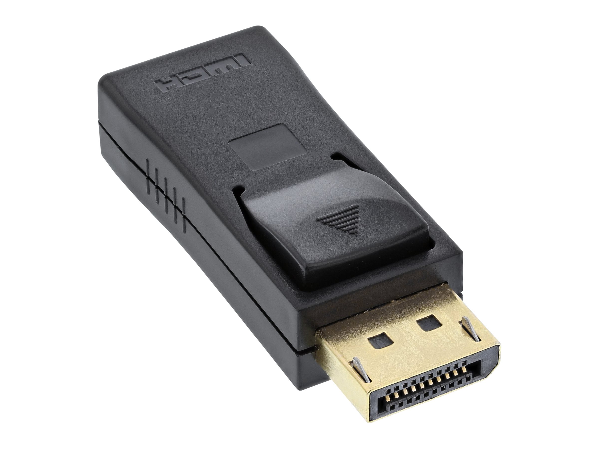 INLINE DisplayPort Adapter Displayport Stecker auf HDMI Buchse 4K2K schwarz