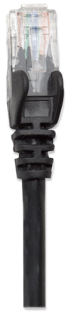 INTELLINET Netzwerkkabel Cat6 U/UTP CCA Cat6-kompatibel RJ45-Stecker/RJ45-Stecker 5,0 m schwarz