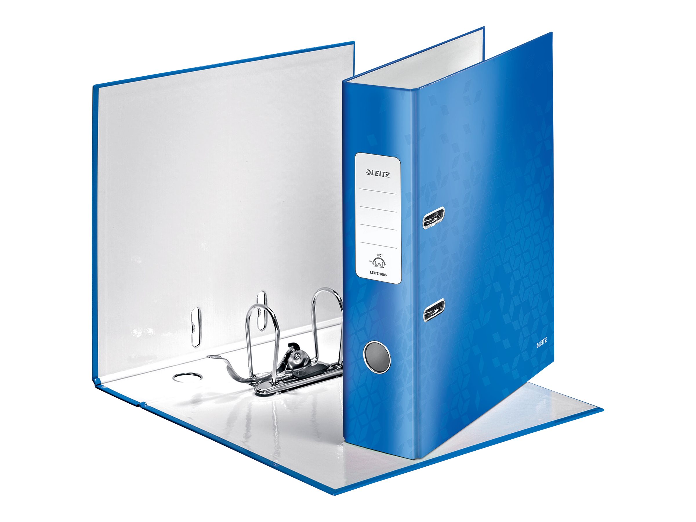 LEITZ Ordner blau Karton 8,0 cm DIN A4