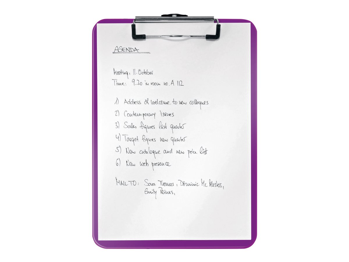 LEITZ Klemmbrett WOW 3971 DIN A4 violett Kunststoff LEITZ Klemmbrett WOW 3971 DIN A4 violett Kunststoff