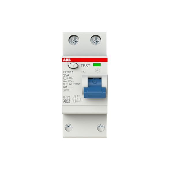 ABB StotzKontaktFISchutzschalter FX202A250,03 2P,Typ A,25A,30mA