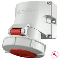 Mennekes CEE-Wandsteckdose TwinCONTACT 32A 400V 5polig Mennekes CEE-Wandsteckdose TwinCONTACT 32A 400V 5polig