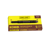 ONLINE® 17057/12 Tintenpatronen fuer Fueller braun 5 St. ONLINE® 17057/12 Tintenpatronen fuer Fueller braun 5 St.