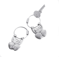 Troika KR10-20-MA Schlüsselanhänger Silber Aluminium‑Guss 46 mm