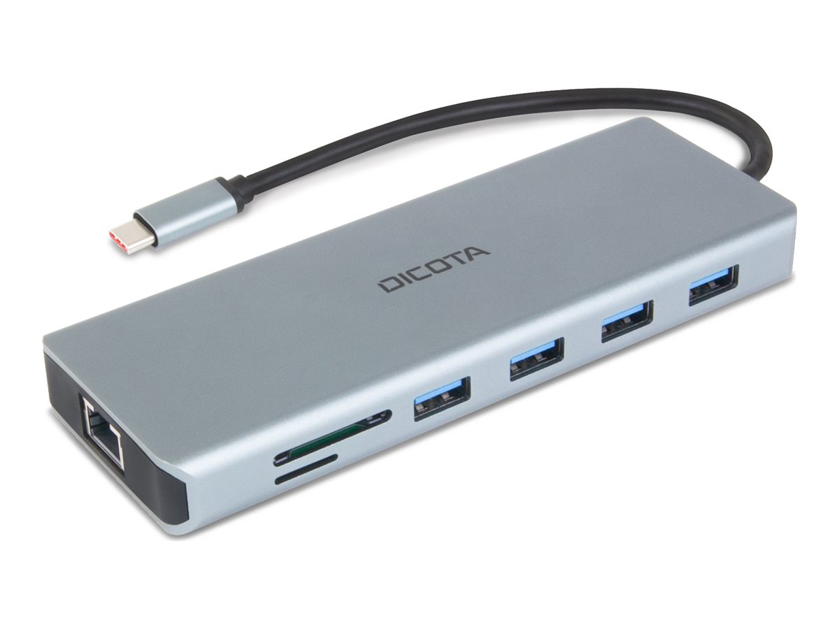 DICOTA USB-C 13-in-1 Docking Station 4K HDMI/DP PD 100W