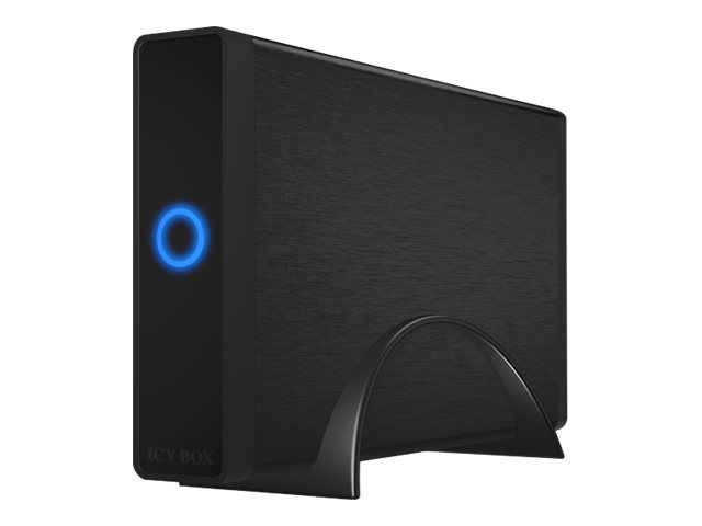 ICY BOX IB-377-C31 3,5 HDD Geh. USB 3.1 Type-C fuer 8,9cm 3.5Zoll SATA HDDs SATA 6Gb UASP  Aluminium schwarz