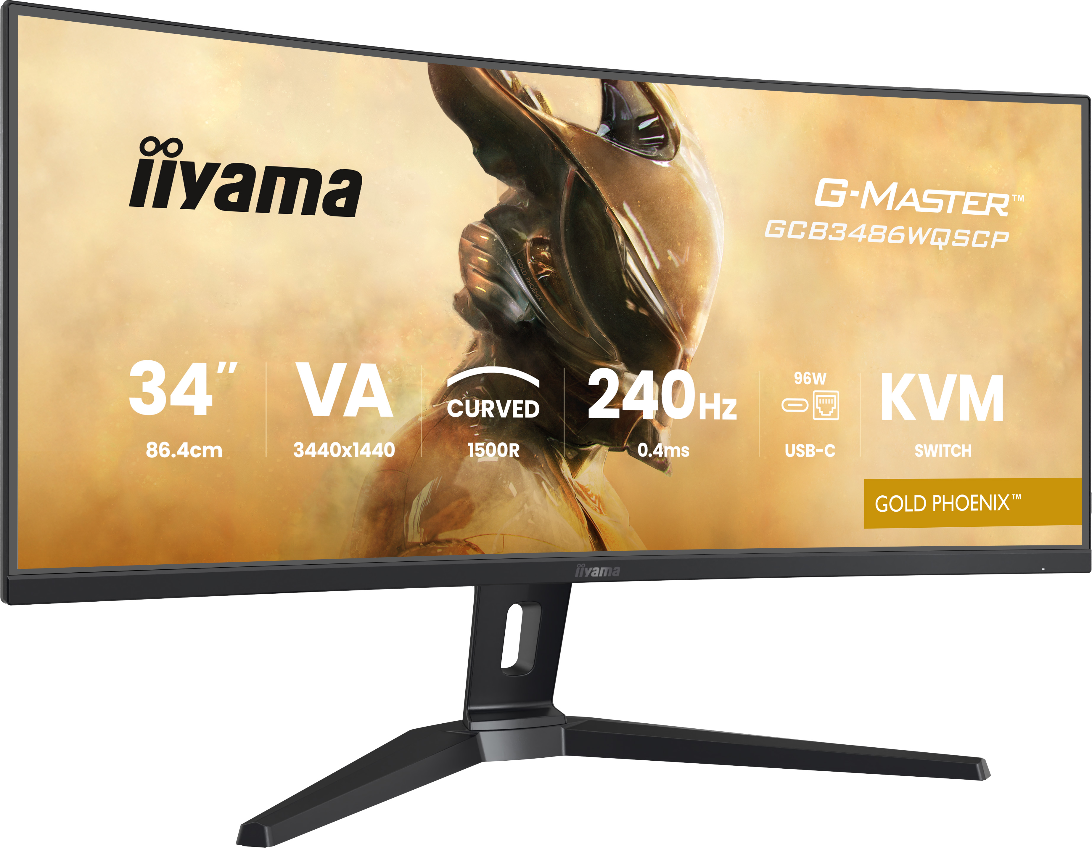 Iiyama G-MASTER Gold Phoenix GCB3486WQSCP-B1 34 Zoll Gaming gebogen