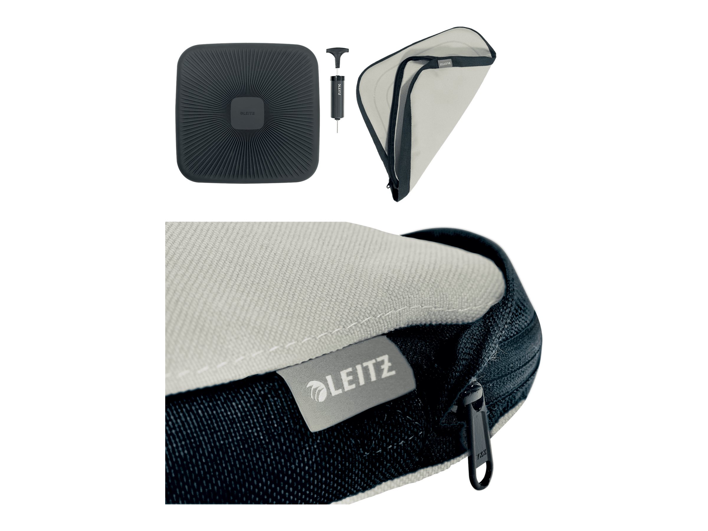 LEITZ Sitzkissen Ergo Active hellgrau 36,4 x 36,8 cm LEITZ Sitzkissen Ergo Active hellgrau 36,4 x 36,8 cm