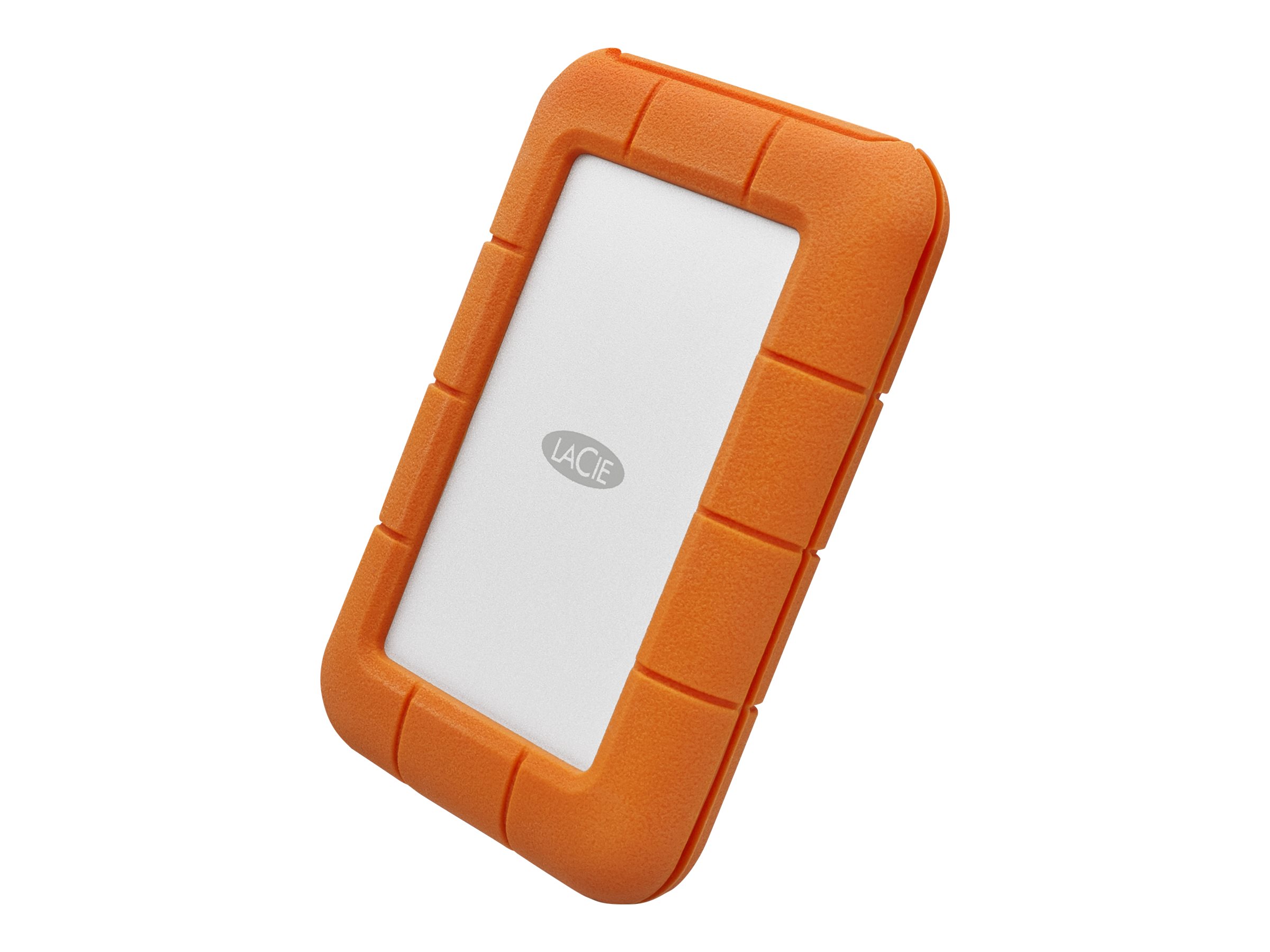 LACIE RUGGED 1TB USB-C USB3.0 Drop- crush- and rain-resistant for all-terrain use orange