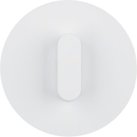 Berker Abdeckplatte 1001208900 mit Knebel polarweiss glaenzend