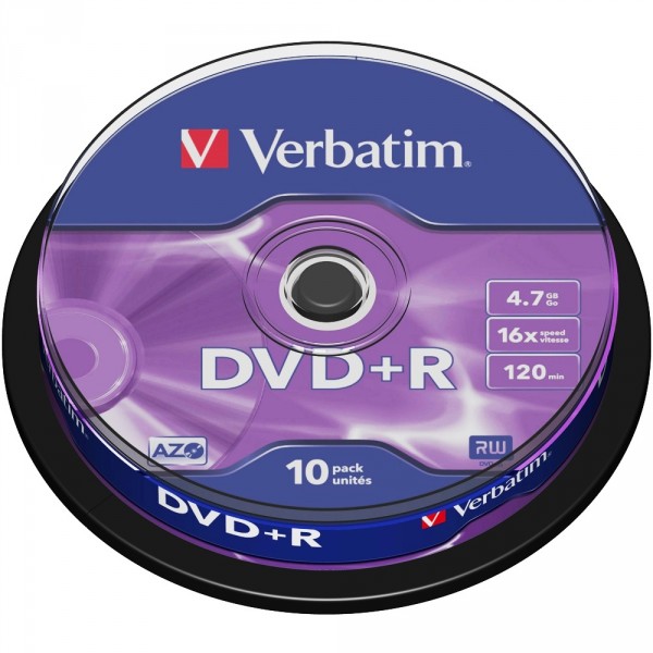 VERBATIM DVD+R 4.7GB 16x (10) SP