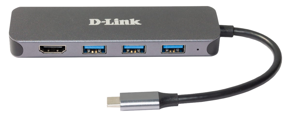 DLINK DUB2333 5in1 USBC Hub mit HDMIPower Delivery 3x USBA 30 SuperSpeed 1x HDMI 1x USBC Thunderbolt 3 60W