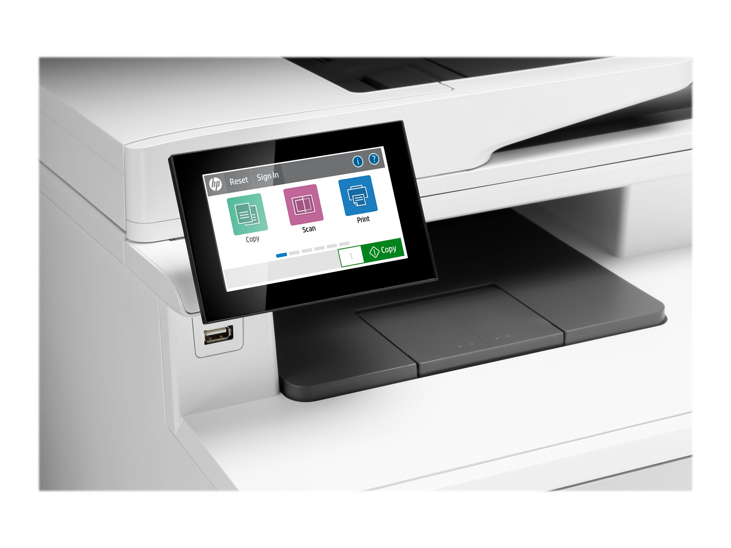 HP Color LaserJet Enterprise M480f 4 in 1 Farblaser-Multifunktionsdrucker weiÃ