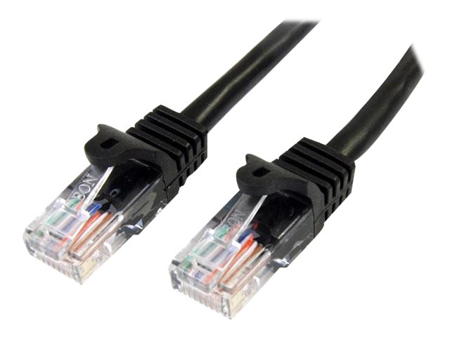 STARTECH.COM 5m Black Cat5e Snagless RJ45 UTP Patch Cable - 5 m Patch Cord - Ethernet Patch Cable - RJ45 Male to Male Cat 5e Cab STARTECH.COM 5m Black Cat5e Snagless RJ45 UTP Patch Cable - 5 m Patch Cord - Ethernet Patch Cable - RJ45 Male to Male Cat 5e Cab