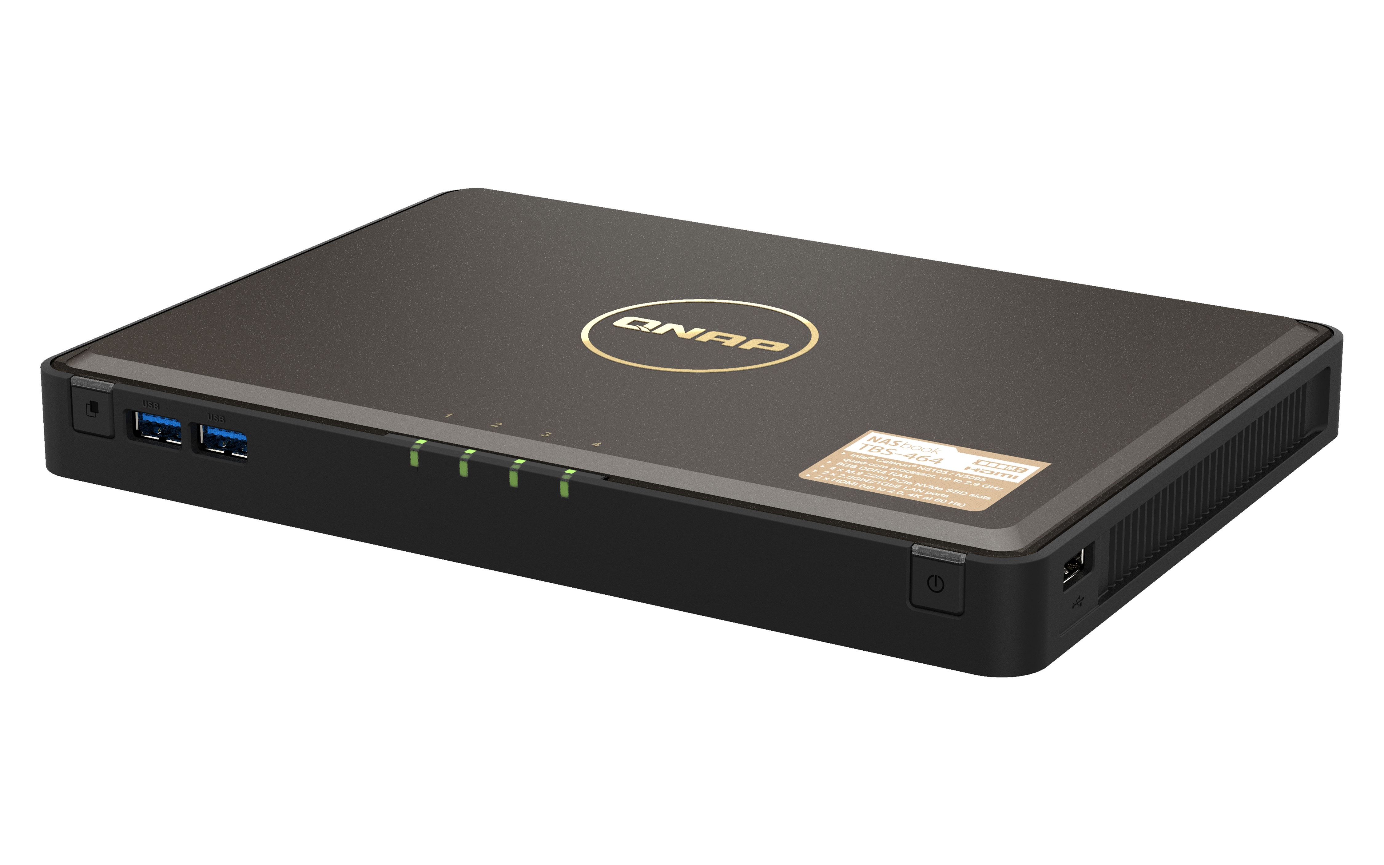 QNAP TBS4648G Intel Celeron N5105N5095 quadcore 15GHz processor burst up to 29GHz 8GB DDR4 RAM