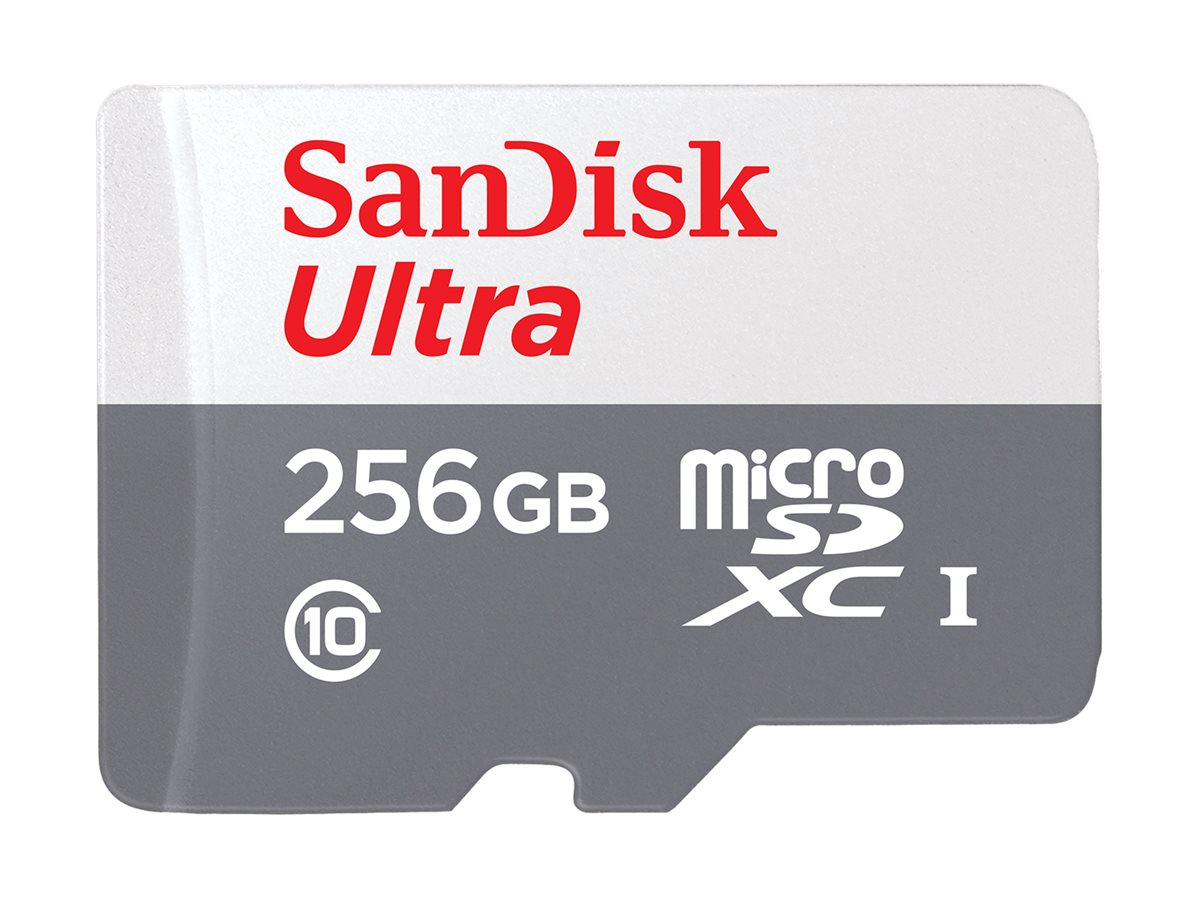 SD MicroSD Card 256GB SanDisk Ultra Class 10 inkl. Adapter