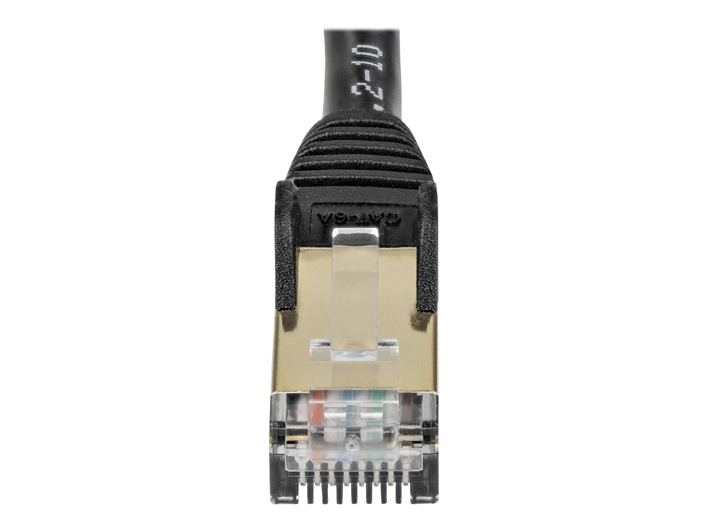 STARTECH.COM 10m CAT6a-Ethernet-Kabel - Schwarz - RJ45-Ethernet-Kabel - Snagless - STP-Kabel - Kupfer - 10-Gbit Netzwerkkabel