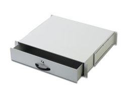 DIGITUS Schublade 2HE 483mm grau abschliessbar
