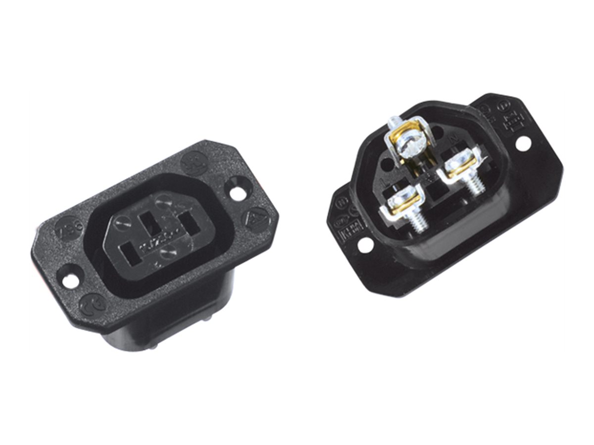 Bachmann Kaltgeraeteinbaudose 70°C schwarz Bachmann Kaltgeraeteinbaudose 70°C schwarz